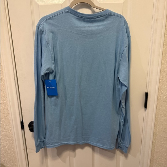 Columbia Men's Sky Blue Long Sleeve Tee - Picture 3 of 6